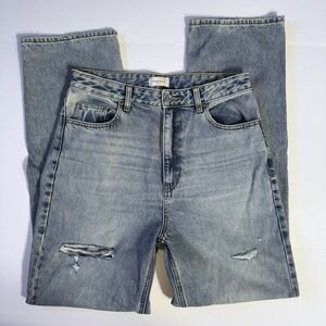 PacSun 90s Boyfriend Jeans Light Wash Distressed High Rise Size 30